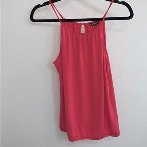 Express halter tank top in dusty pink XS
